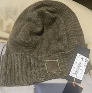Hugo Boss Olive Beanie Hat- New With TAGS